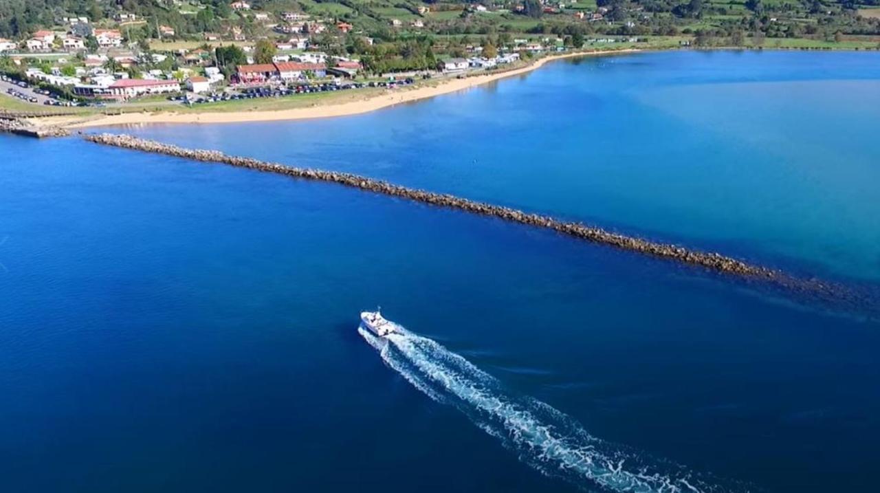 Playa Del Puntal Villaviciosa Asturias Lujo Primera Linea Playa Esterno foto