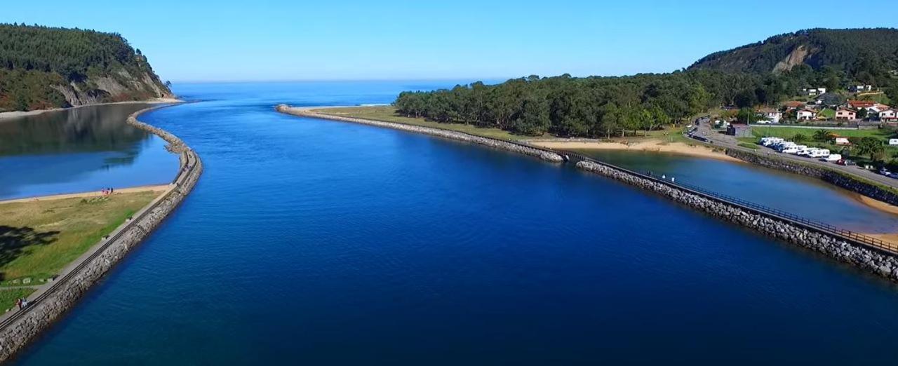 Playa Del Puntal Villaviciosa Asturias Lujo Primera Linea Playa Esterno foto