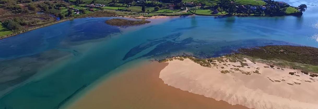 Playa Del Puntal Villaviciosa Asturias Lujo Primera Linea Playa Esterno foto